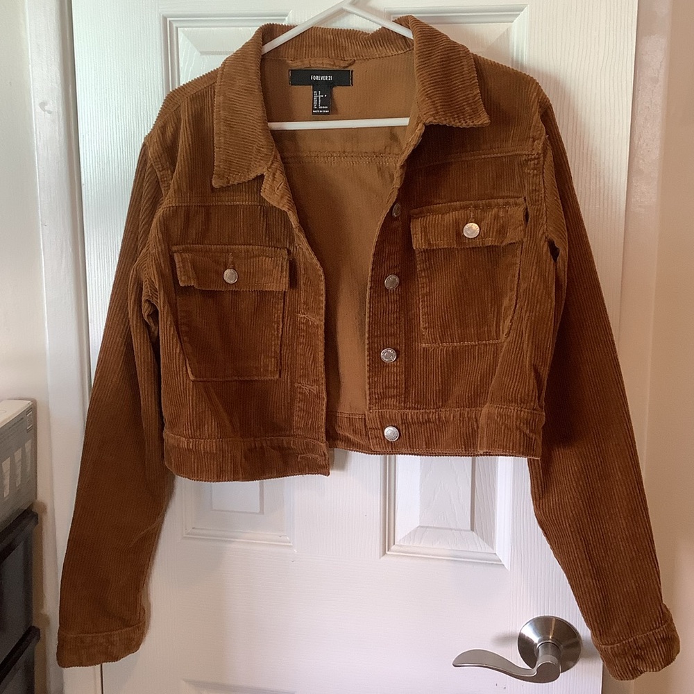 Cropped Corduroy Women’s Jacket